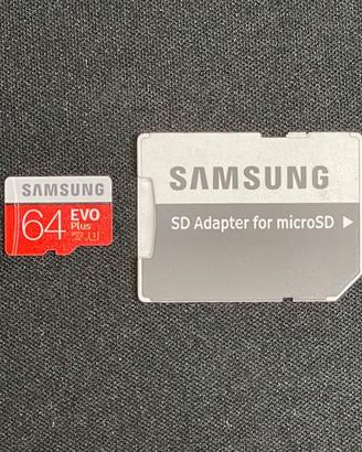 Samsung Micro SD 64GB + Adattatore