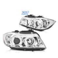 FARI BMW E90 E91 05-08 OCCHI ANGEL CCFL FONDO CROM