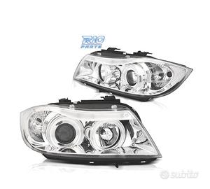FARI BMW E90 E91 05-08 OCCHI ANGEL CCFL FONDO CROM
