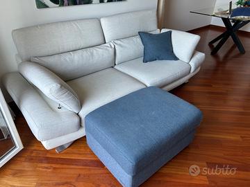 Divano con pouf contenitore - Poltronesofà