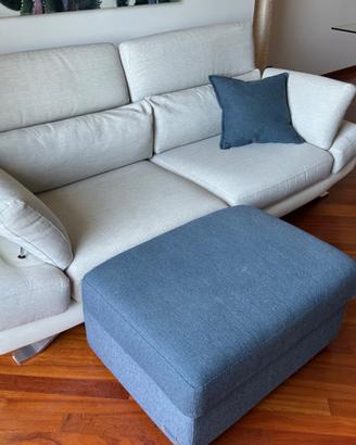 Divano con pouf contenitore - Poltronesofà