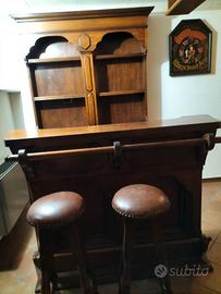 Mobile Bar da Casa in Legno Stile Classico Complet