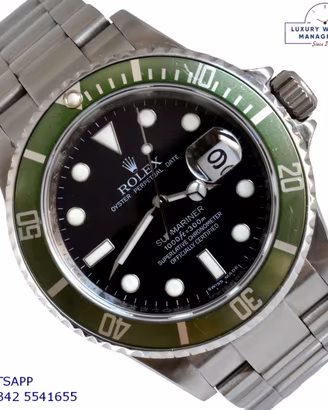ROLEX Submariner 16610LV RRR Kermit Full Set 2008