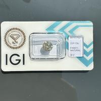 2.01 Ct Natural Fancy Yellow Diamond IGI Certified