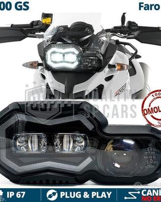 FARO LED Per BMW F 700 GS OMOLOGATO 10000LM 6500K
