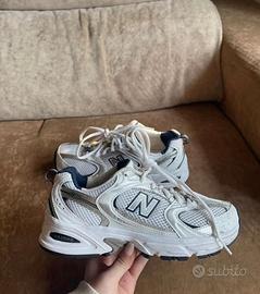 New Balance 530 bianche/blu nuove – taglia 37 EU
