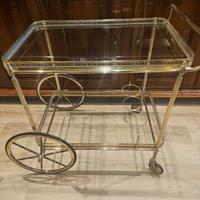 Carrello bar in ottone
