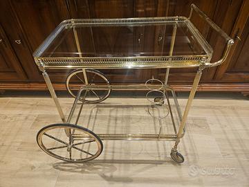 Carrello bar in ottone