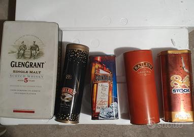 5 x Box liquori SCATOLE VUOTE alcolici collezione