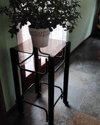 carrello vintage in metallo nero