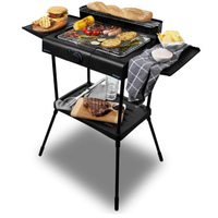 Barbecue elettrico da 2400 W, griglia in acciaio