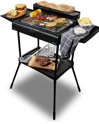 Barbecue elettrico da 2400 W, griglia in acciaio