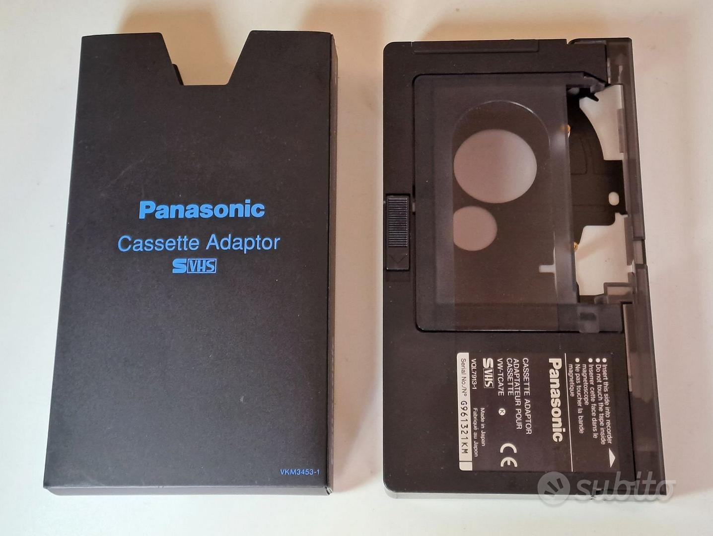 Panasonic Cassette Adaptor SVHS + Head Cleaner Audio/Video In vendita