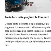 Thule per VW: Porta biciclette pieghevole Compact