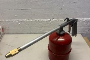 Pistola per olio / lubrificante ad aria compressa
