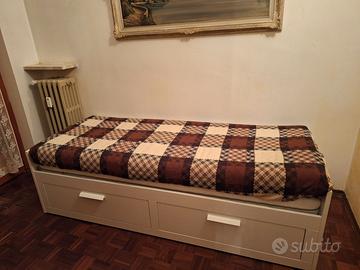 NUOVO-Letto ikea BRIMNES+ materasso AFJALL