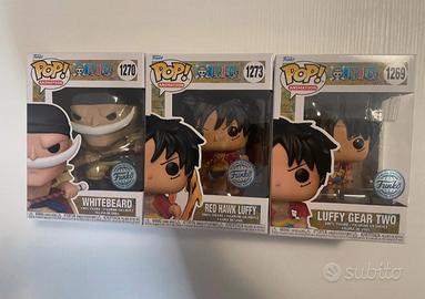 Lotto Funko pop One Piece: Whitebeard, Red Hawk Lu