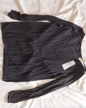 Maglia yamamay nera scollo a barchetta