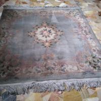 Tappeto Orientale quadrato 150x150 Azzurro/Beige