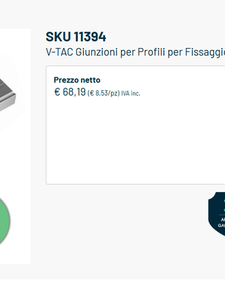 Fotovoltaico - giunzioni per profili per fissaggio