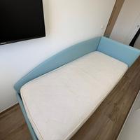 LETTO 1 PIAZZA CON CONTENITORE, RETE E MATERASSO