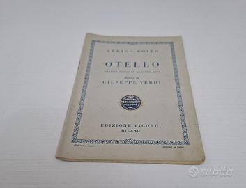 OTELLO DI GIUSEPPE VERDI LIBRETTO D'OPERA D'EPOCA