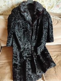 pelliccia Astrakan collo visone