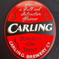 Insegna vintage Birra Carling 50x60 robusta