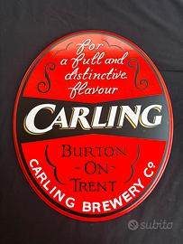 Insegna vintage Birra Carling 50x60 robusta
