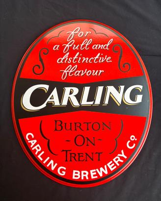 Insegna vintage Birra Carling 50x60 robusta