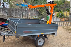 Carrello porta cose 600kg con Gruetta