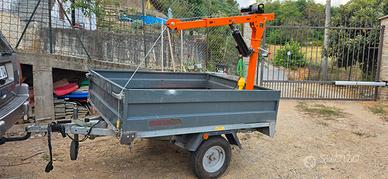 Carrello porta cose 600kg con Gruetta