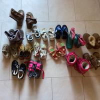 Scarpe di vario tipo per bambini e bambine