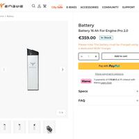 Engwe Engine pro 2.0 Batteria Nuova originale 