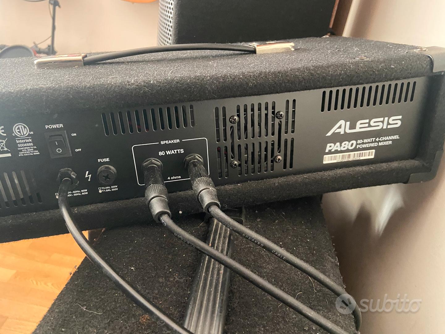 Alesis Pa80 Powered Mixer パワードミキサー】Alesis PA80 ポータブル