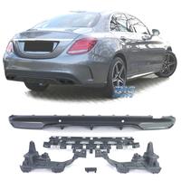 DIFFUSORE MERCEDES CLASSE C W205 AMG 15-21 LOOK C6