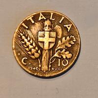 moneta 10 centesimi 1940 Vittorio Emanuele 3