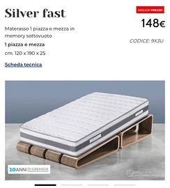 MATERASSO 1.5 piazze Mondo Convenienza