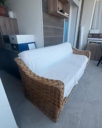 Divano in vimini buona qualità