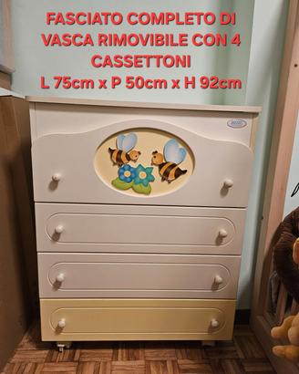 Cameretta completa mobili in legno Azur Loppiano