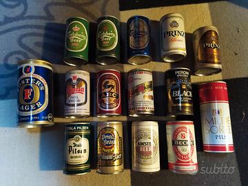 Lotto lattine di birra anni 80 e 90