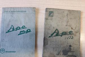 libretti uso e manutenzione ape 175 e ape mp
