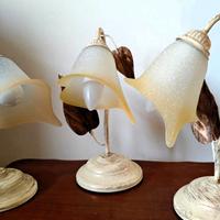 3 lampade classiche abat-jour stile Luigi XV