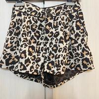 Pantaloncini Leopardati Vita Alta