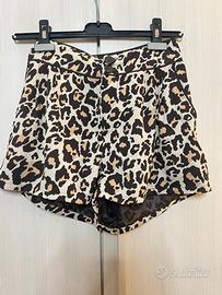 Pantaloncini Leopardati Vita Alta