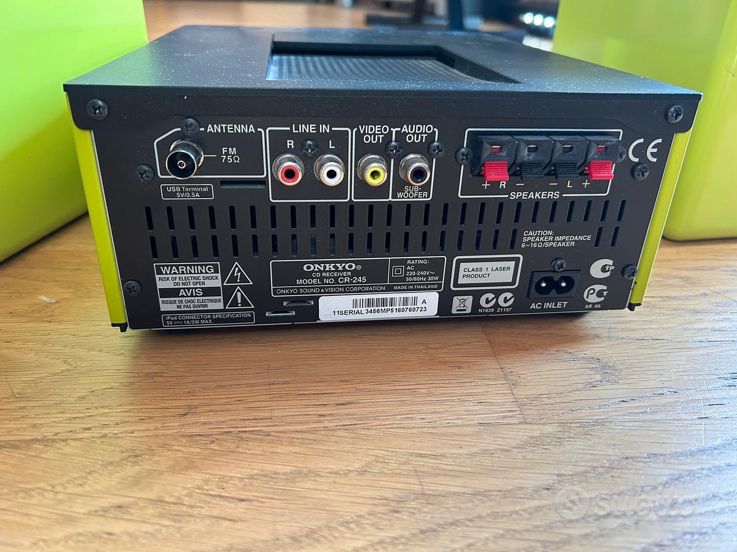 Onkyo CS-245 mini stereo - Audio/Video In vendita a Roma