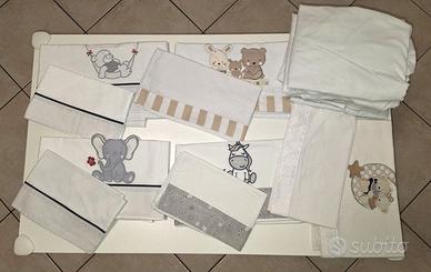 5 set di lenzuola per culla/lettino