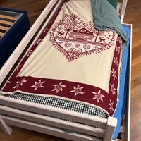 Letto singolo Flexa massello bianco con estraibile