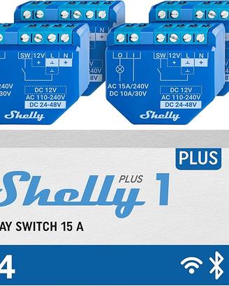 Shelly Plus 1, Interruttore Relè Intelligente, WiF