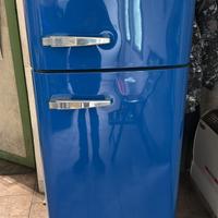 Frigorifero Smeg blu anni 50 design con freezer